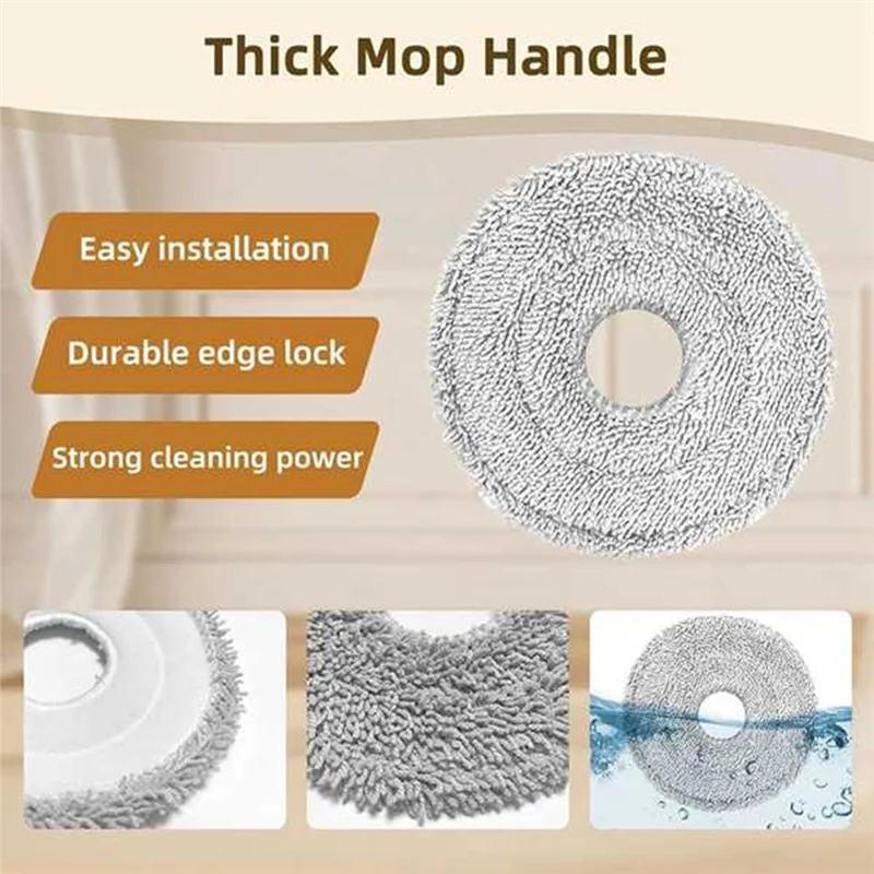 【Today Only】Cleaning Rag For Dreame L40S Pro Ultra/X50 Ultra/L50 Pro Ultra-9 PCS Vacuum Cleaner Accessory