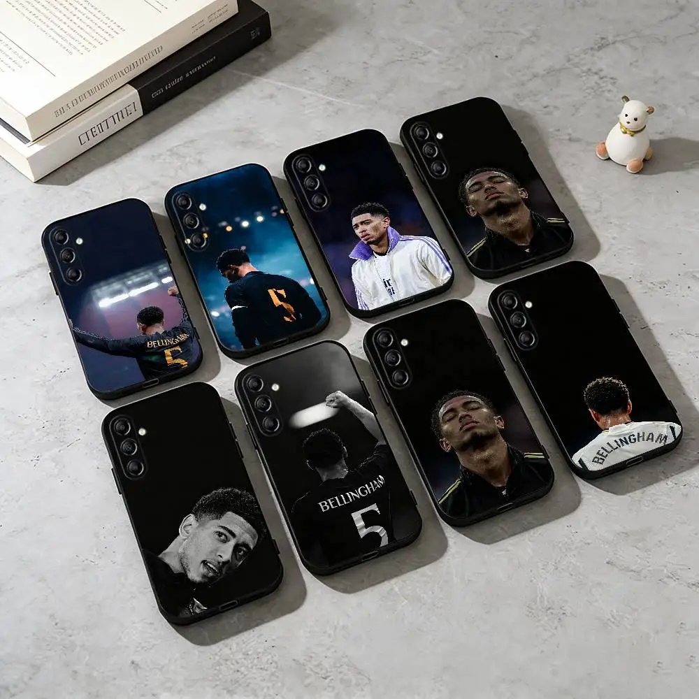 J-Jude Bellingham 5 Soccer Fan  Phone Case Black Silicone Soft For Samsung Galaxy A73,A72,A71,A70,A53,A52,A51
