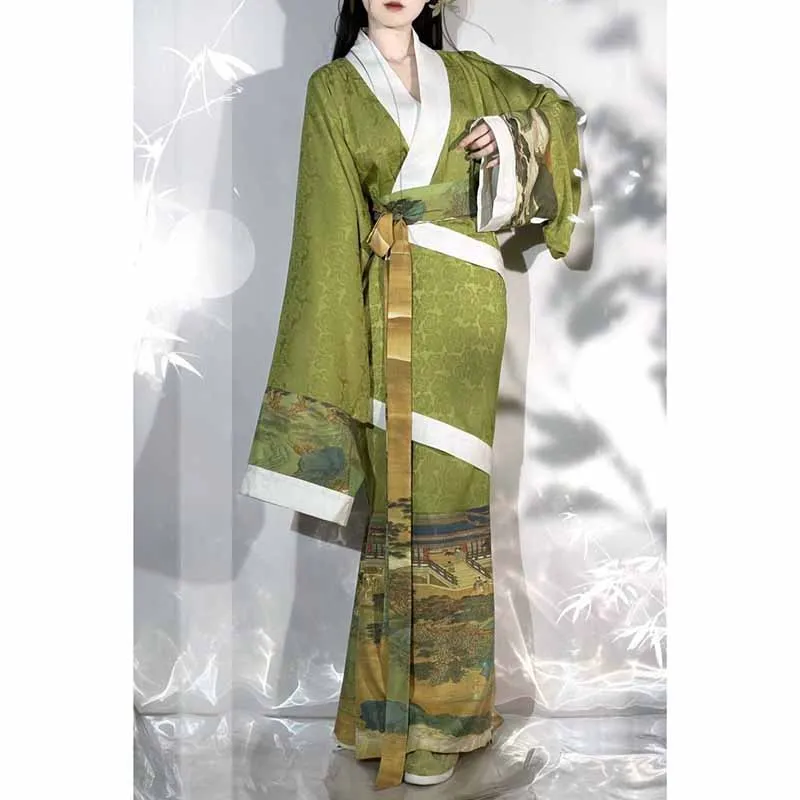 

Hanfu Dress Women Ancient Chinese War Robe Female Carnival Cosplay Costume Tang Suit Green Party Outfit Hanfu Plus Size XL