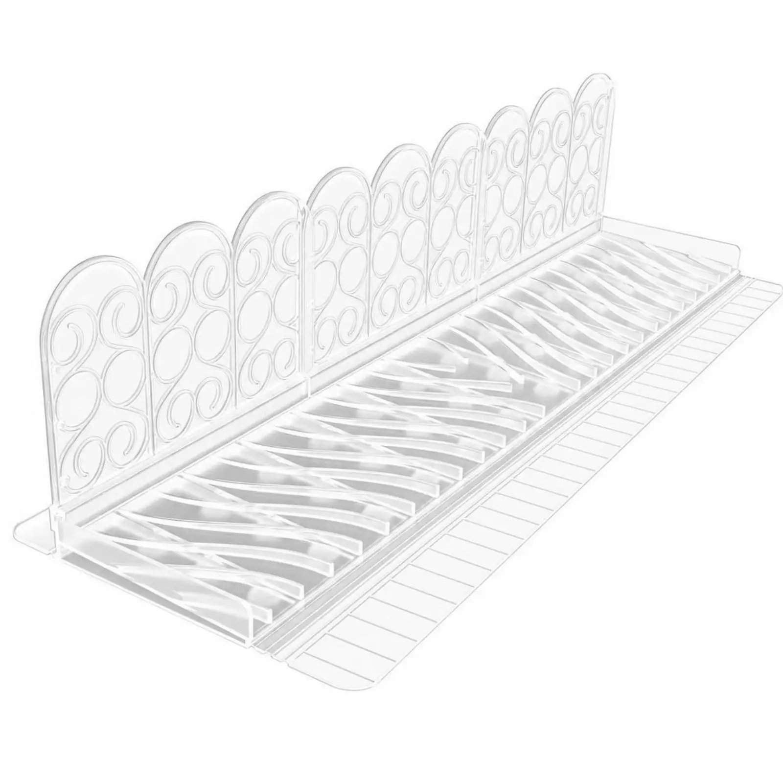 Sink Water Splash Guard for Kitchen Counter Silicone Spatter Protector with Ribbed Base and Vertical Barrier Panel
