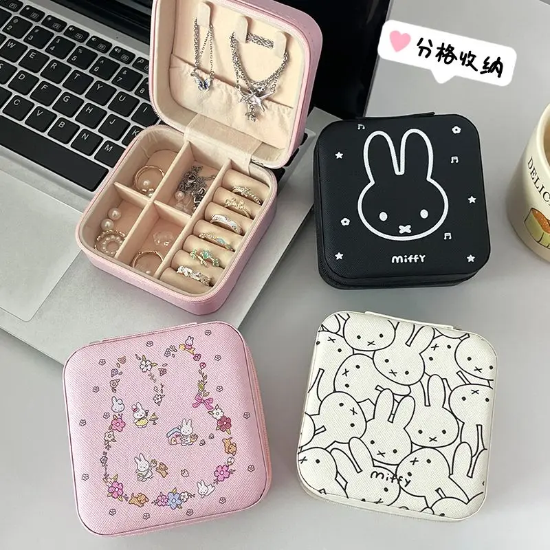 Kawaii Miffy Portable Jewelry Box Organizer