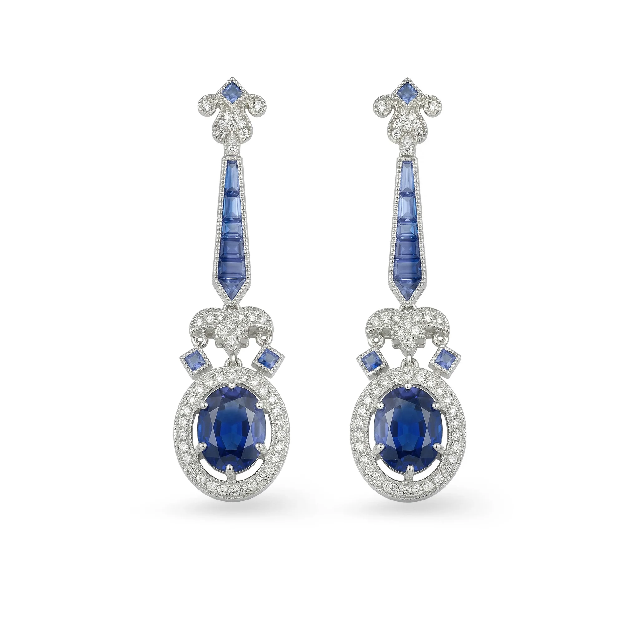 

Винтажные серьги-подвески в стиле ар-деко с выращенным в лаборатории шпинелем, из стерлингового серебра 925 пробы, элитные ювелирные изделия для женщин, подарки на День святого Валентина и вечеринки