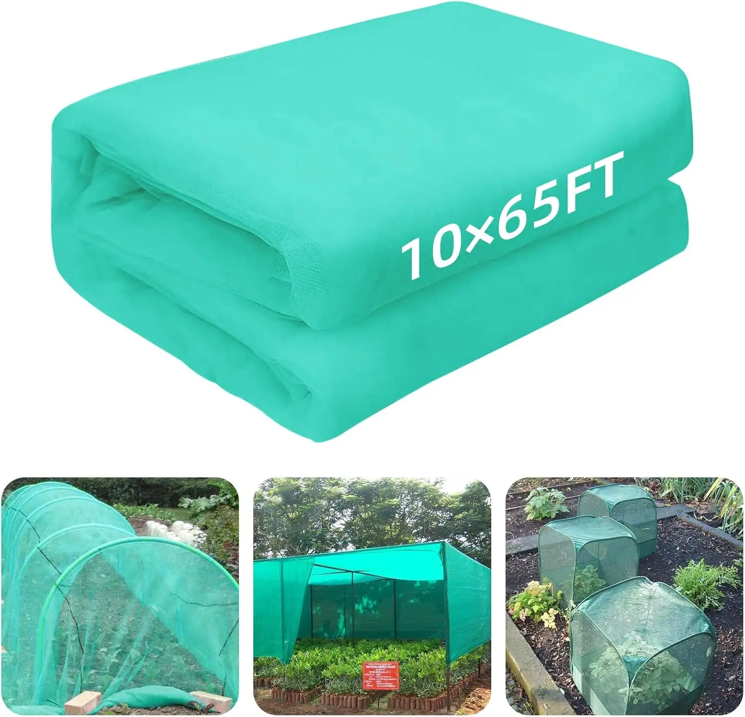 

10 x 65FT Ultra Fine Garden Mesh Netting, Plant Cover for Vegetables Fruits Flowers Trees Crops Protection