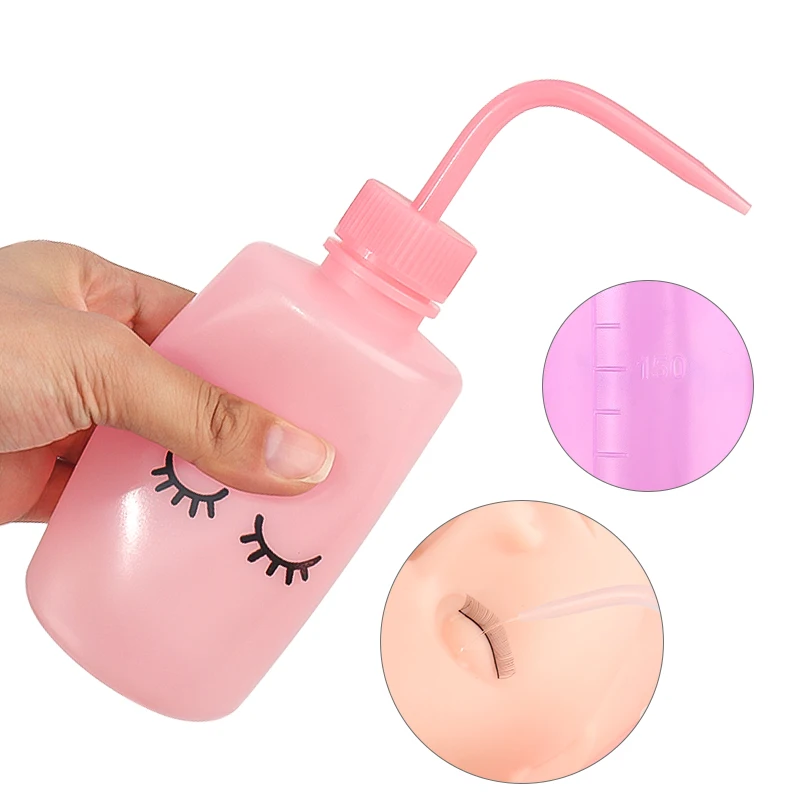 1 stücke 250 ml Wimpern Reinigung Flasche Lash Verlängerung Waschen Flaschen Wasser Squeeze Dropper Lash Shampoo Gebogene Auslauf Topf make-up-Tool – Detail 5