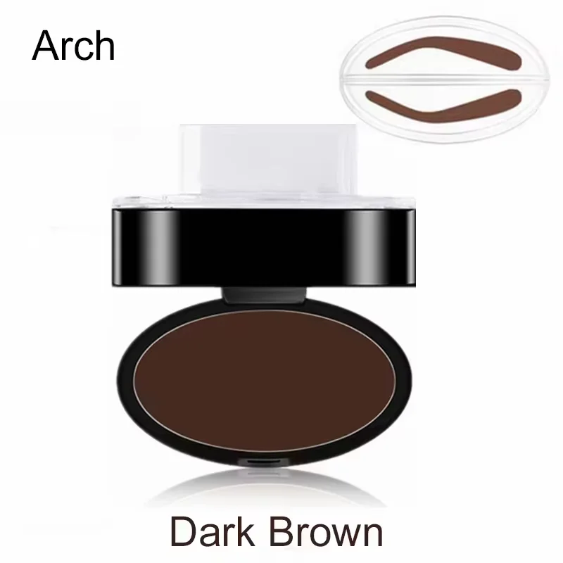 Natürlicher Augenbrauen-Puderstempel: Schnelles Make-up, wasserfeste Augenbrauen-Palette für perfekte Augenbrauen – Make-up-Tools