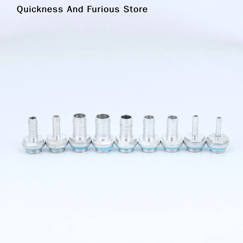 1pcs PC Water Cooling Barb Fitting Two-Touch Fitting G1/4 Thread HosePagoda Connector Outer Diameter 4MM-12MM For Water Cooling