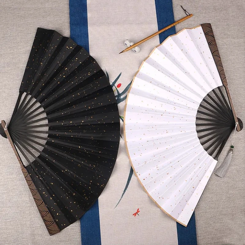 Hoge Kwaliteit Wolk Gesneden Opvouwbare Ventilator Chinese Traditionele Fan Martial Arts Performance Rekwisieten Cadeau Aanbevelingen Zijde Producten