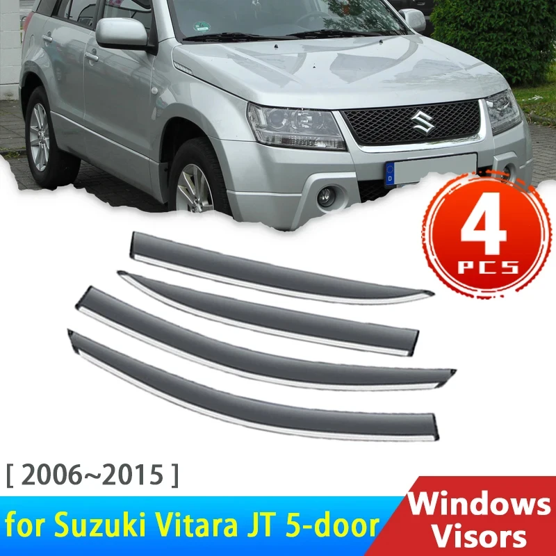 

Windshield For Suzuki Grand Vitara SZ JT 5-door 3 2006~2015 Accessories Car Side Window Visors Rain Eyebrow Sun Visor Deflectors