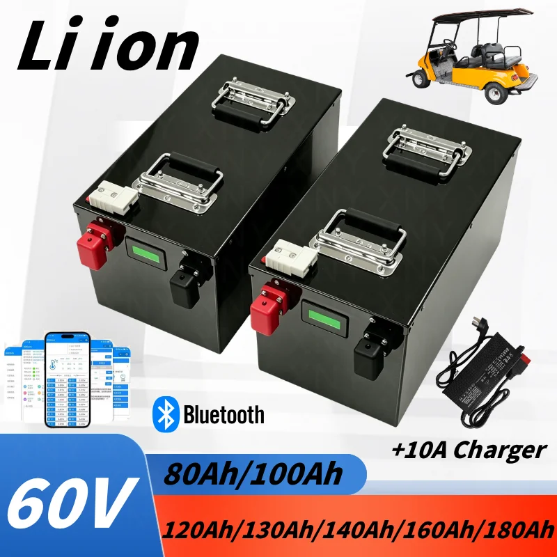 XNY-NEW60V Lithium Battery Pack with BMS for 5000W 8000W Electrt Off-Road Vehicle - 80Ah 100Ah 120Ah 140Ah 160Ah Ion Batt