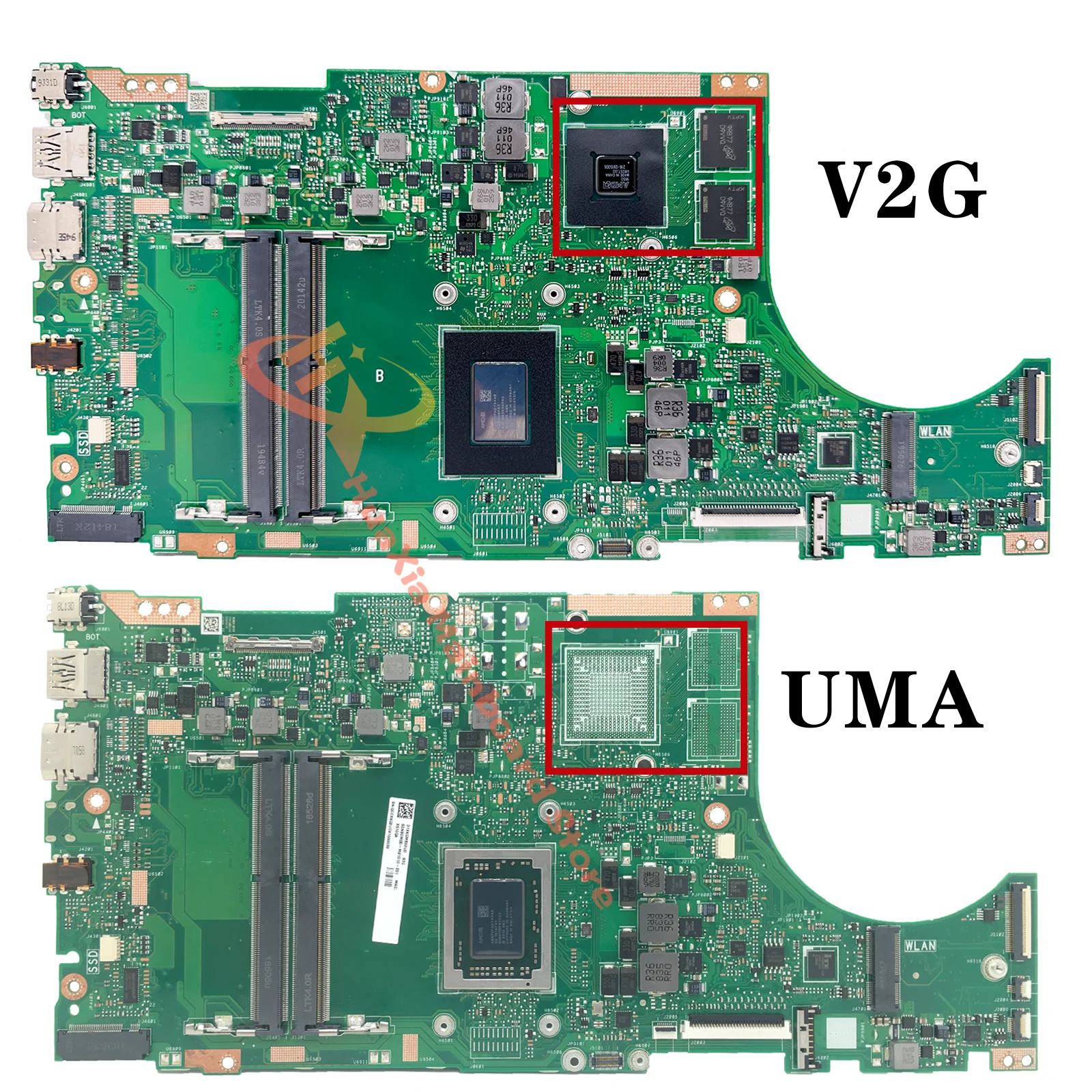 X510QR Mainboard For ASUS A510Q F510Q X510QA X510Q V580Q Laptop Motherboard A10 A12 UMA/V2G DDR4