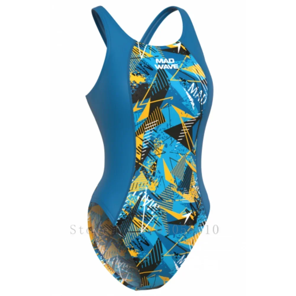 mad wave sport One Piece Swimsuit Women New 2020 Competition Swimwear Patchwork Racing Triathlon Swimming Suit for Women view 5