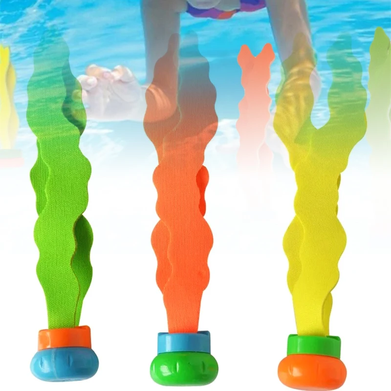 3pcs Summer Toys Seaweed Diving Toy Swimming Pool Water Game Child Underwater Diving Seaweed Toy Sports Parent-Child Gifts