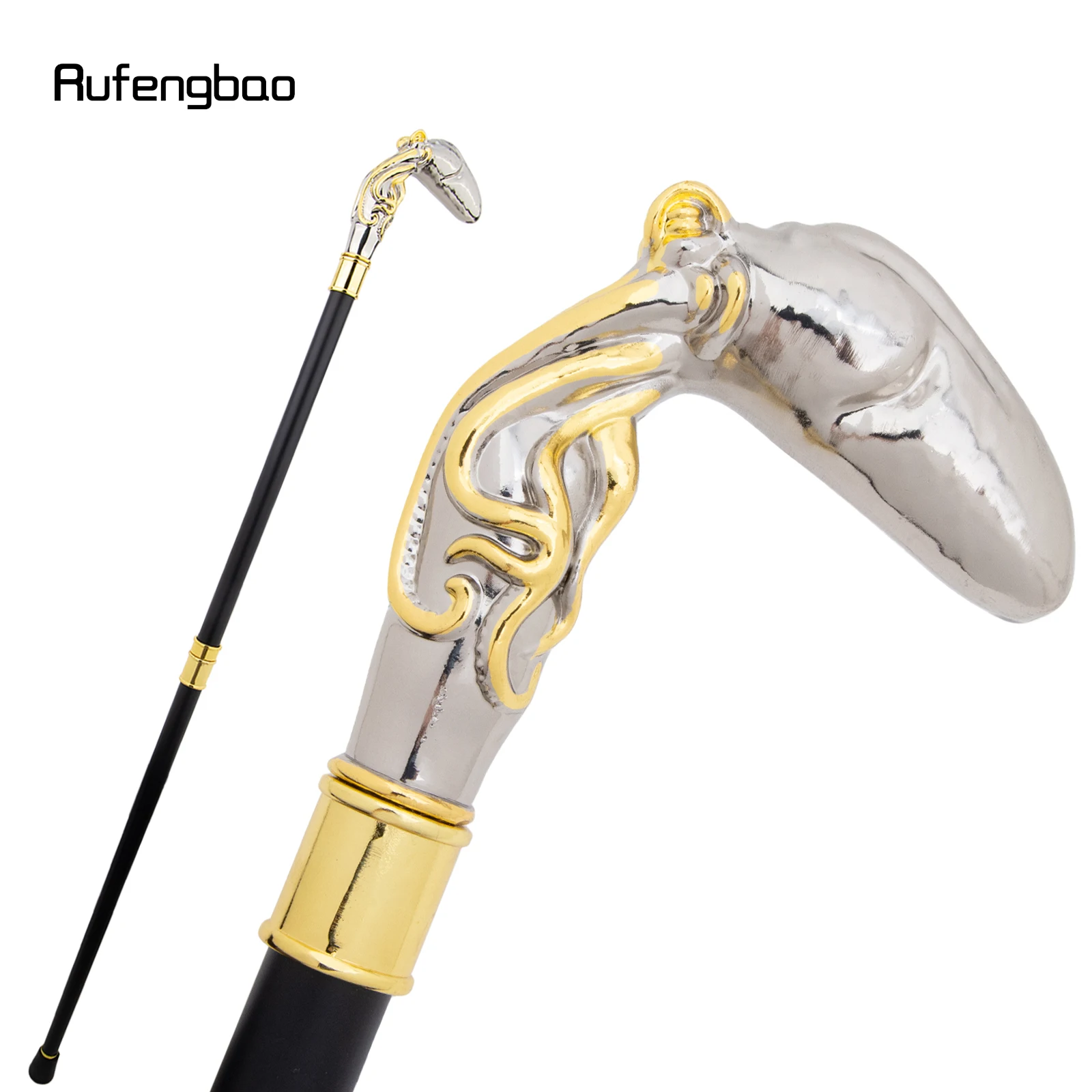 Golden White Octopus Fish Squid Cane Fashion  Stage Cane Decorative Stick Decorative Cane Cosplay Parties, For Cosplay & Party