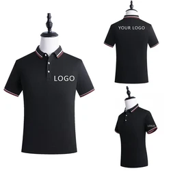 Restaurant Polo Shirt for Men Women Waiter Short Sleeve Work Wear Custom Company Logo Cafe Hotel Bar Uniform Printing Embroidery
