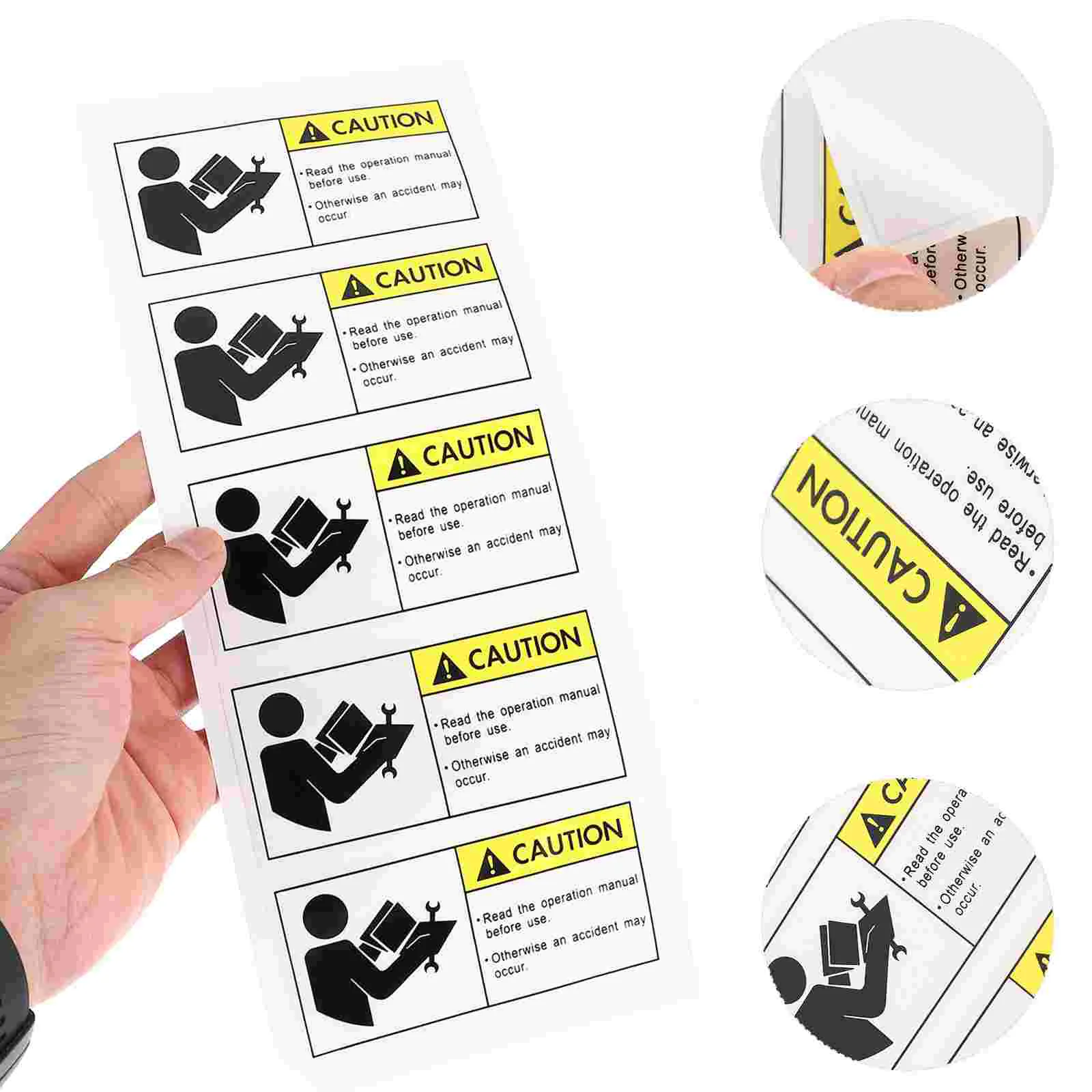 

Caution Tape Read The Manual Safety Warning Sign Decals Sticker Equipment Maintenance Stickers