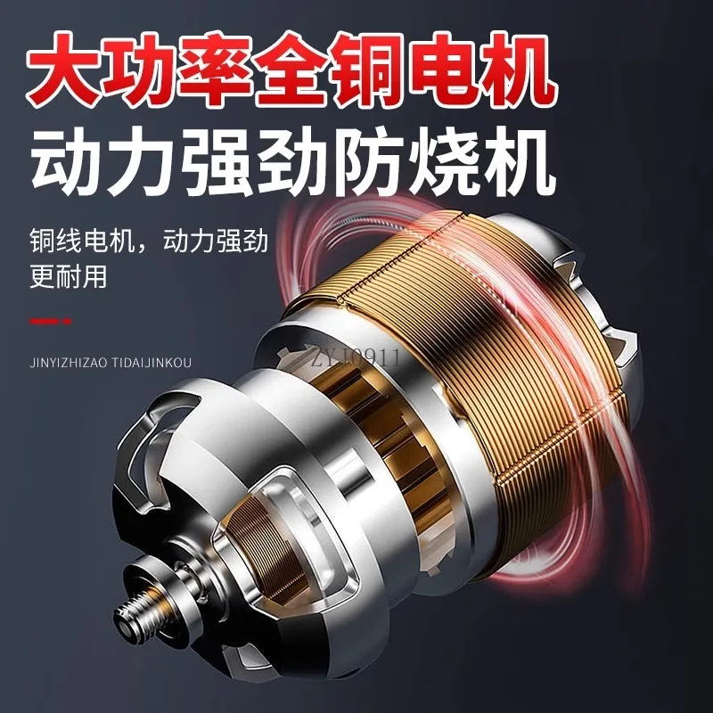 مثقاب يدوي 220 فولت، مثقاب منزلي، مفك براغي كهربائي عالي الطاقة من الدرجة الصناعية