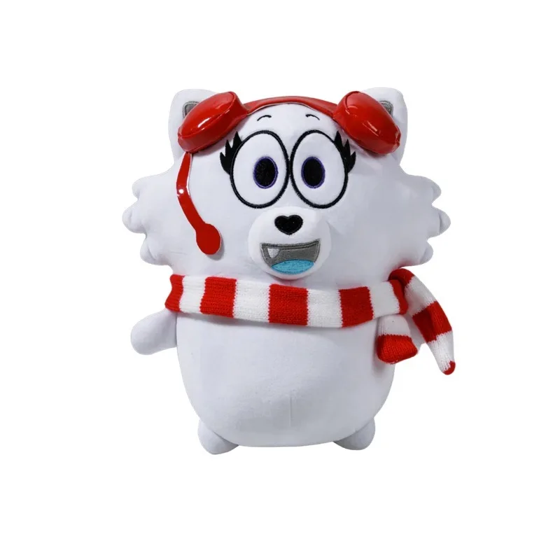 Nuevo paquete de acurrucarse Tylerred y Snowii, juguetes de peluche, cantante, cachorro, usando auriculares, perro amarillo y blanco, muñeco de peluche, regalos