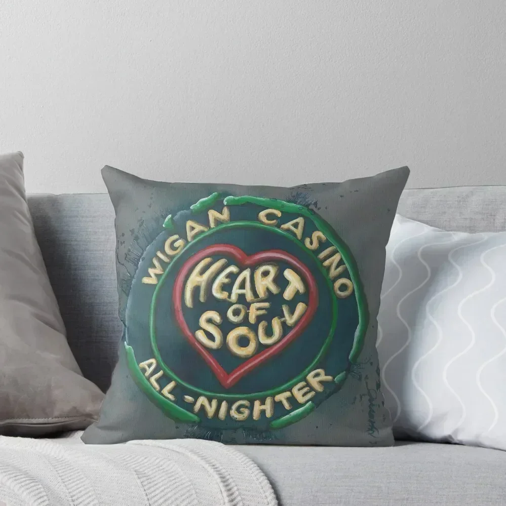 

Wigan Casino Allnighter Northern Soul Patch Throw Pillow pillow pillowcase Decorative Sofa Cushions pillow