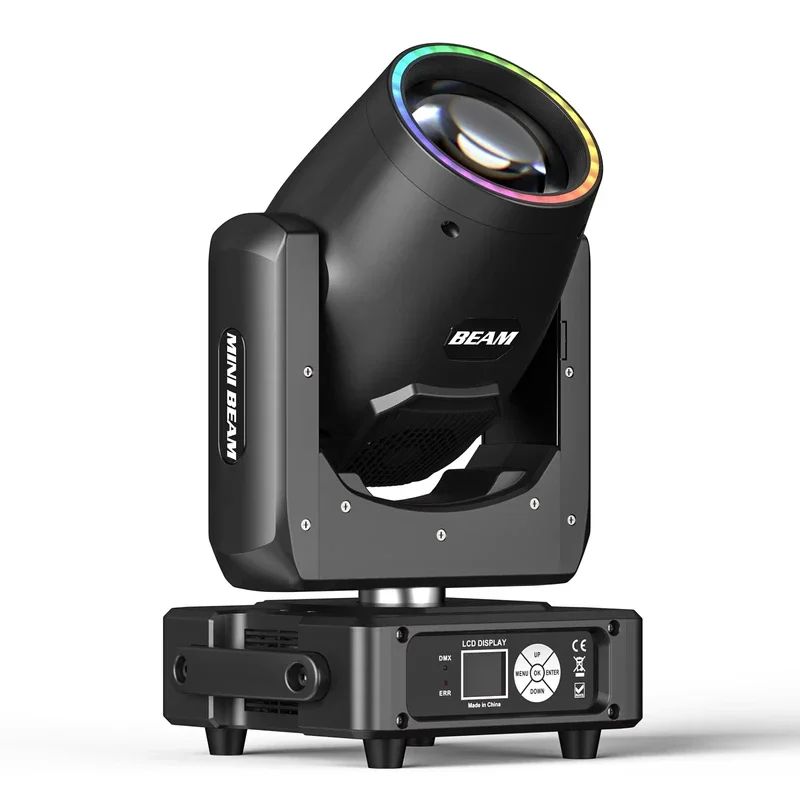 

Sharpy Beam MINI 230w Moving Head Lights RGBW DMX512 Stage Lights DMX Controlled Sound Activated Play DJ Light for Wedding Party