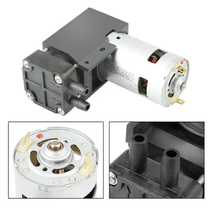 12V Vacuum Pump DC12V 42W Mini Small Oilless Vacuum Pump ‑85KPa  40L/min Mini