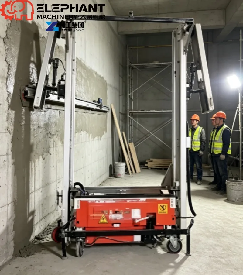 1300mm Working Width Automatic Wall Smoothing Robot, Cement Screeding Putty Scraping Machine For Interior Decoration