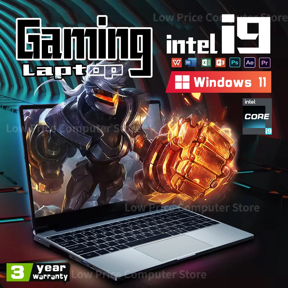 2024 Gaming Laptop Computer Windows 11 Pro 14.1