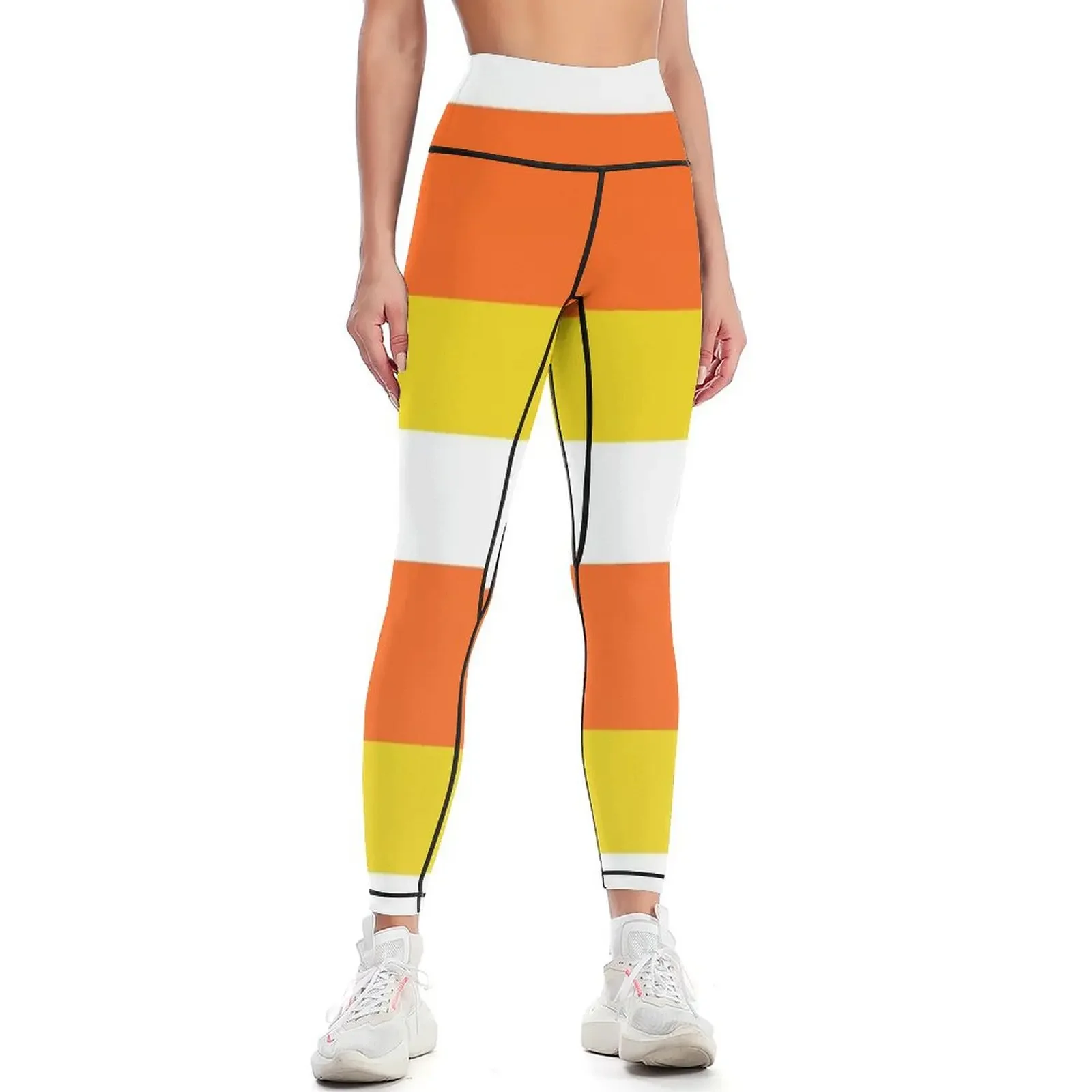 

Candy Corn Leggings sports for Women's fitness for fitness Womens Leggings