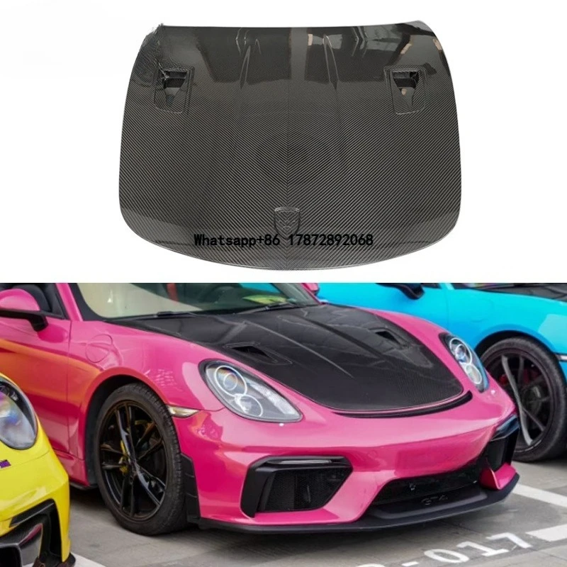 Carbon Fiber Front Bumper Hood Bonnet Cover Engine Vented for 911 991.1 991.2 Auto Parts Body Kit