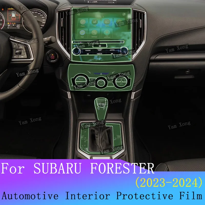 

For SUBARU FORESTER 2023 2024Car Full set interior Film LED screen Dashboard Protective Sticker GPS Navigation Anti-Scratch Film