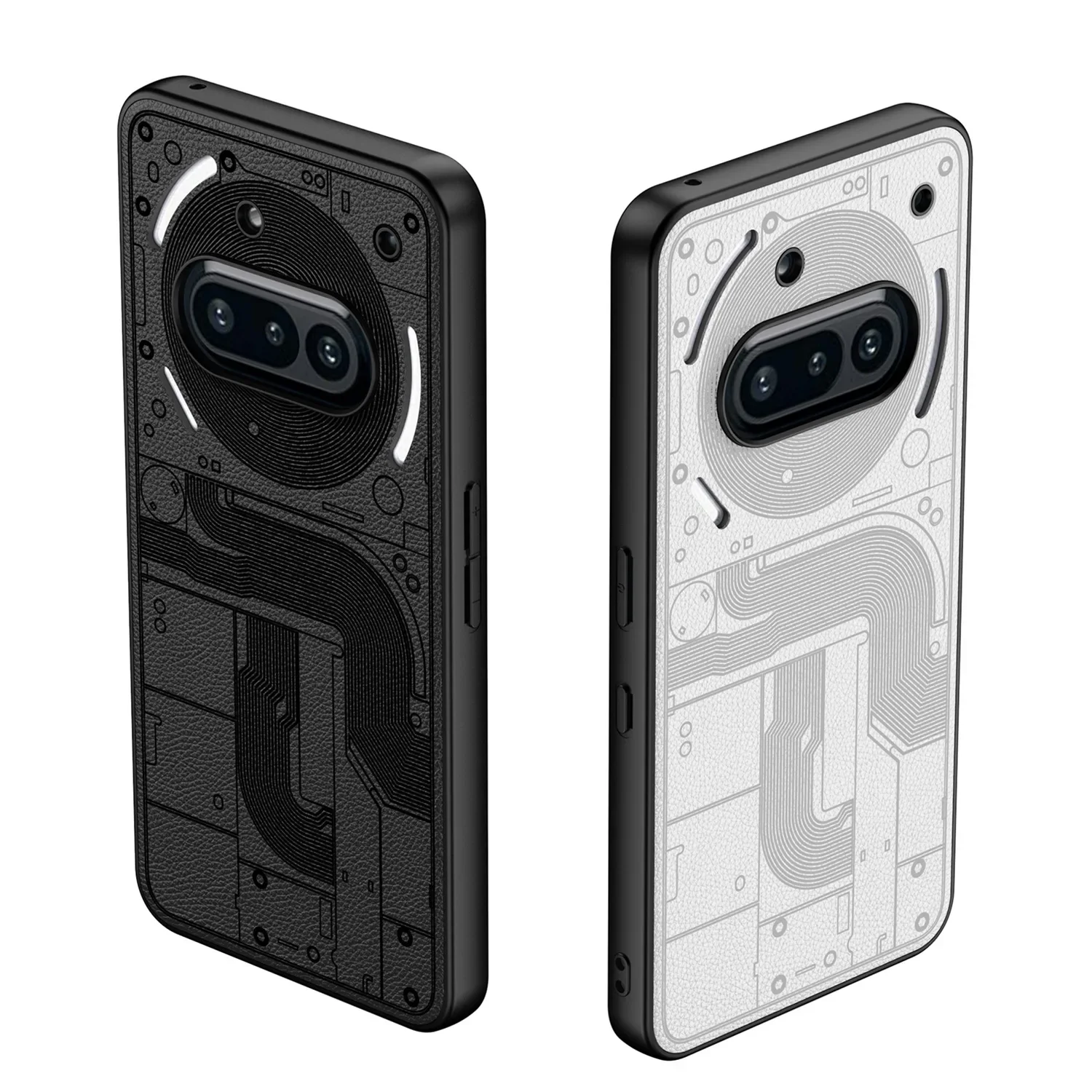 

Матовый кожаный чехол для телефона Nothing 3A, подсветка с прецизионным отверстием, противоударный матовый чехол для телефона Nothing, чехол 3A Pro