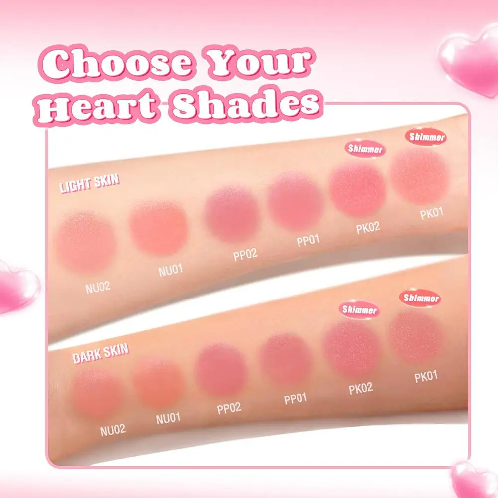 

6Colors Multi-Use Watery Blush Stick Blendeable High Contour Blusher Makeup Pigment Moisturizing Face Cosmetics Long-lastin F8A4