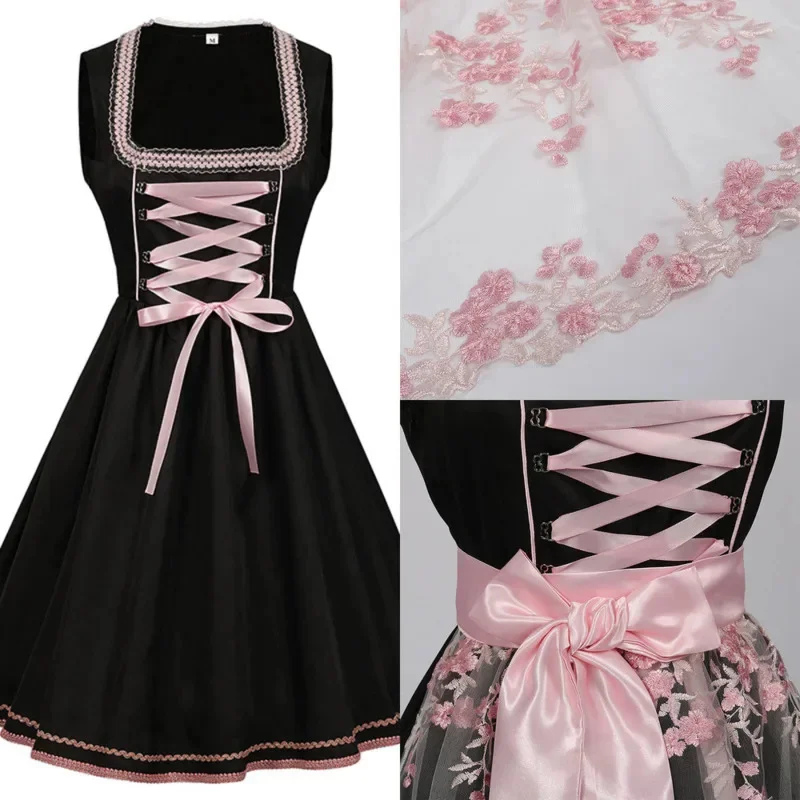

Bow Dresses Halloween Y2K Cosplay German Traditional Beer Festival Costume Bavarian Munich Ethnic Stage Performance Costume New