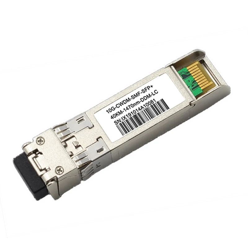 10G CWDM Sfp+ Optical Transceiver Module; 1270nm/1610nm 10km 40km 80km; for MUX and DEMUX 4 8 10 channels