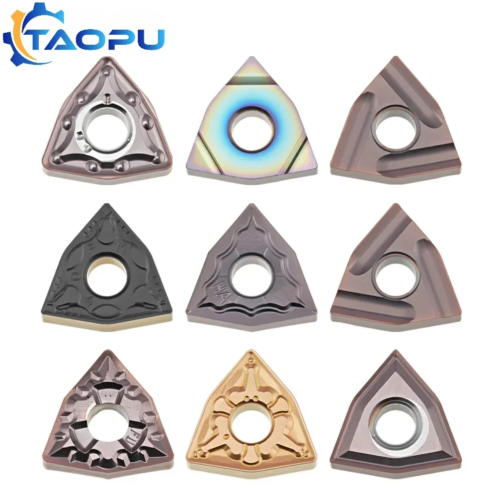 

TAOPU External Turning Tool WNMG Carbide Inserts WNMG080404 CNC Cutting Tools Metal lathe Parts Steel Parts Processing