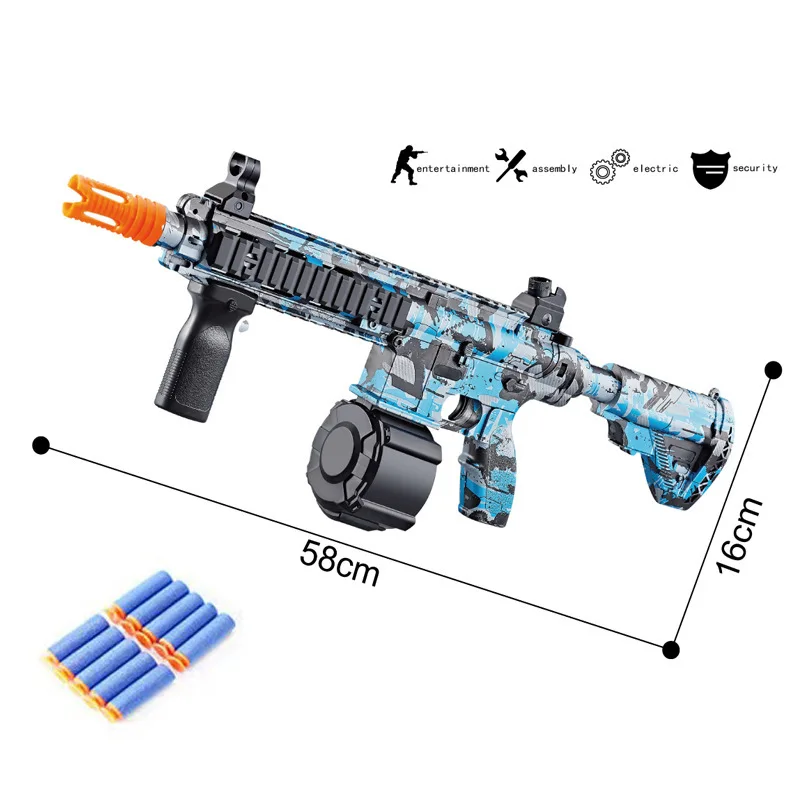 

-Border 416Graffiti Toy Gun Soft Fight Artifact Children Playing with