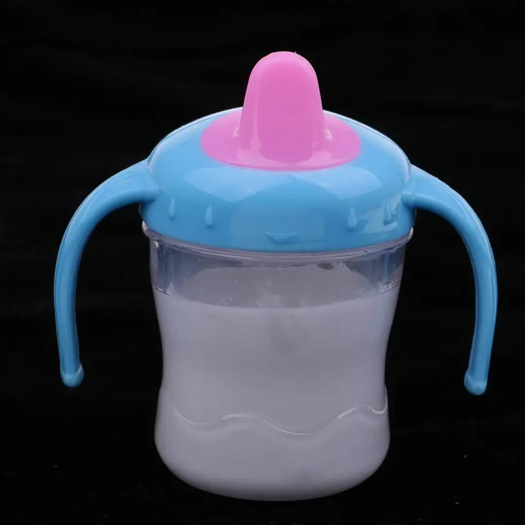 Doll Milk Bottle Magic Disappearing Liquid Baby Dolls Accessory Feeding Nursing Bottle for Kids Pretend Play Nursery Room