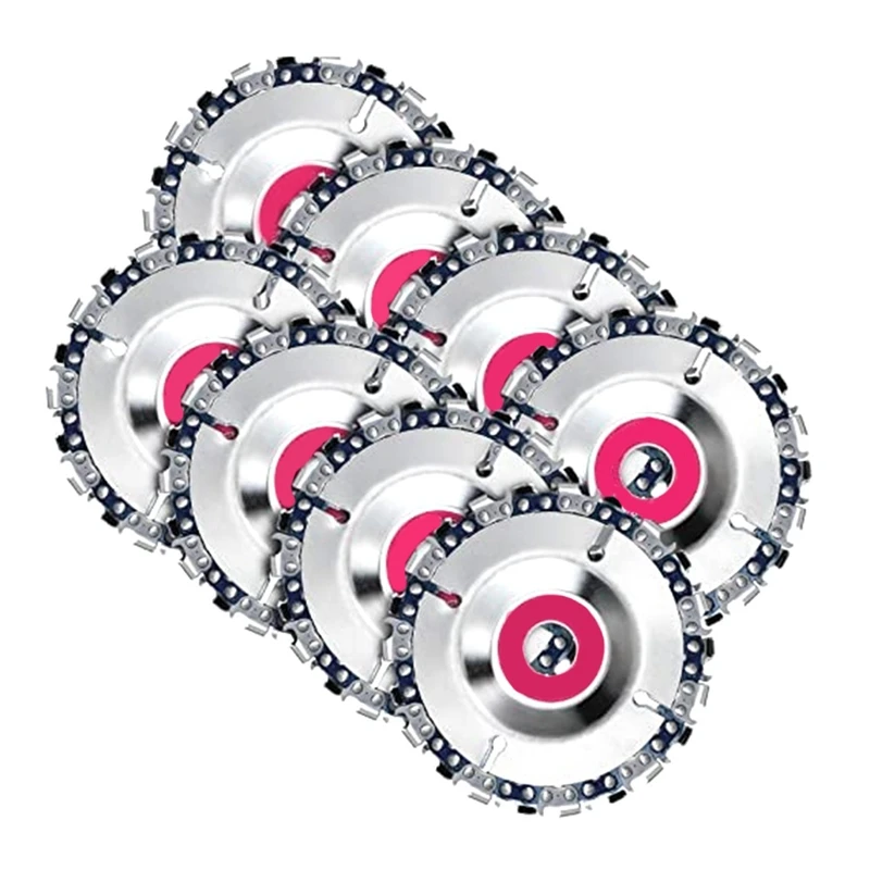 8 шт. 5/8 дюймов цепной диск для резьбы по дереву-4 дюйма 22 зубца шлифовальная машина пильный диск для резьбы по дереву для угловой шлифовальной машины 4 дюйма/4-1/2 дюйма