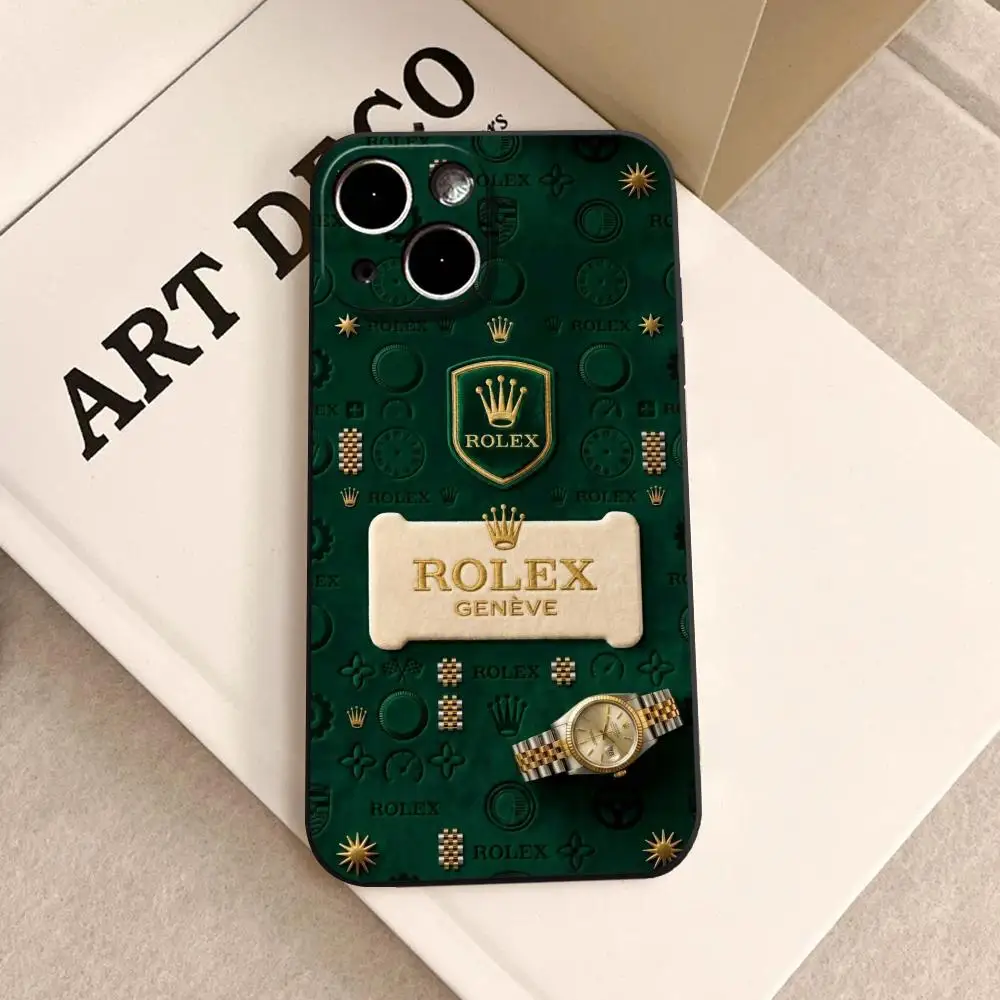 R-Rolex Phone Case For iPhone 17 Air 16 15 14 Plus 13 12 11 Pro Max 16e Shockproof HD Clear Back Cover view 3