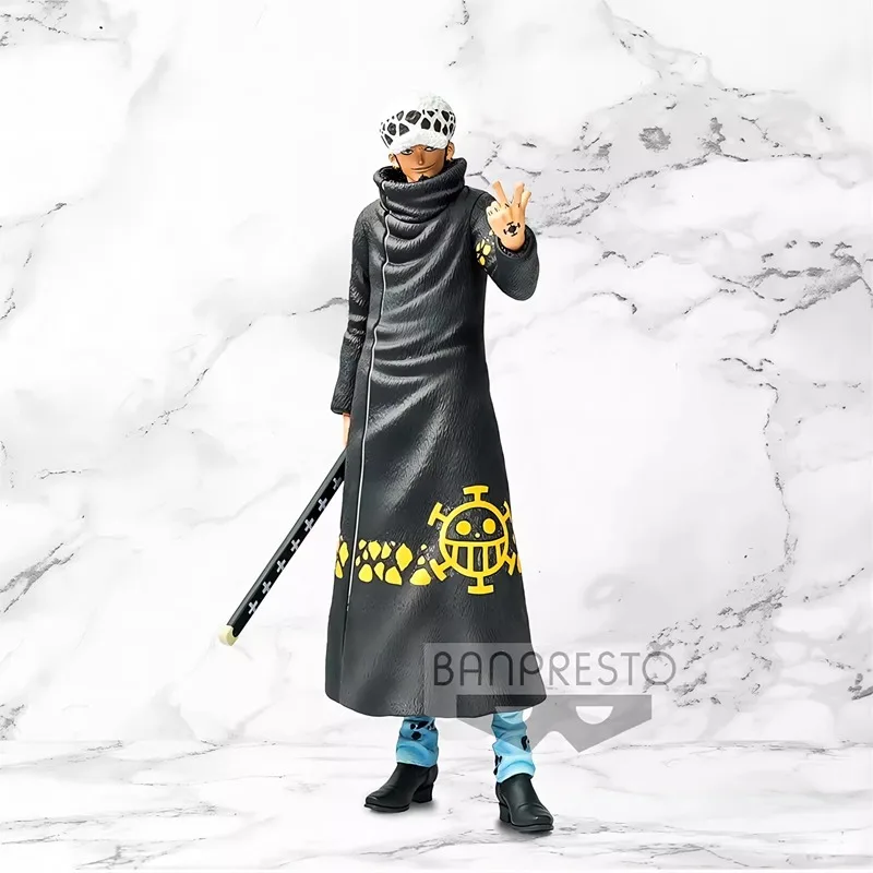 Bandai Original Banpresto One Piece Grandista nero Trafalgar D Water Law PVC Anime Action Figures Collectible Model Toys