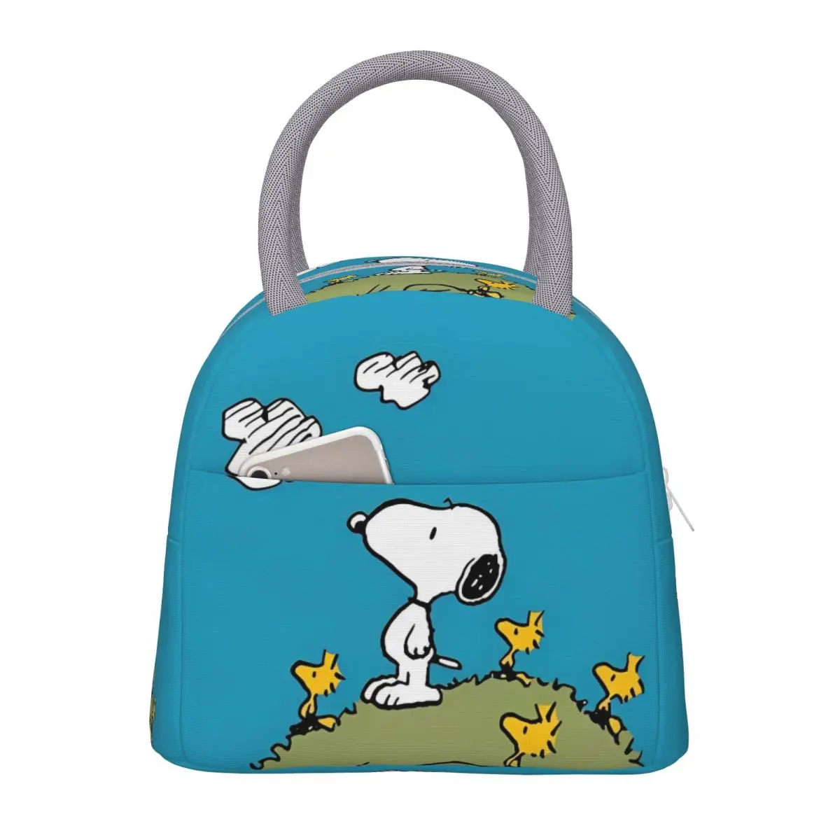 

Snoopy Peanuts Insulated Lunch Bags Leakproof Meal Container Thermal Bag Lunch Box Tote School Travel Men Women