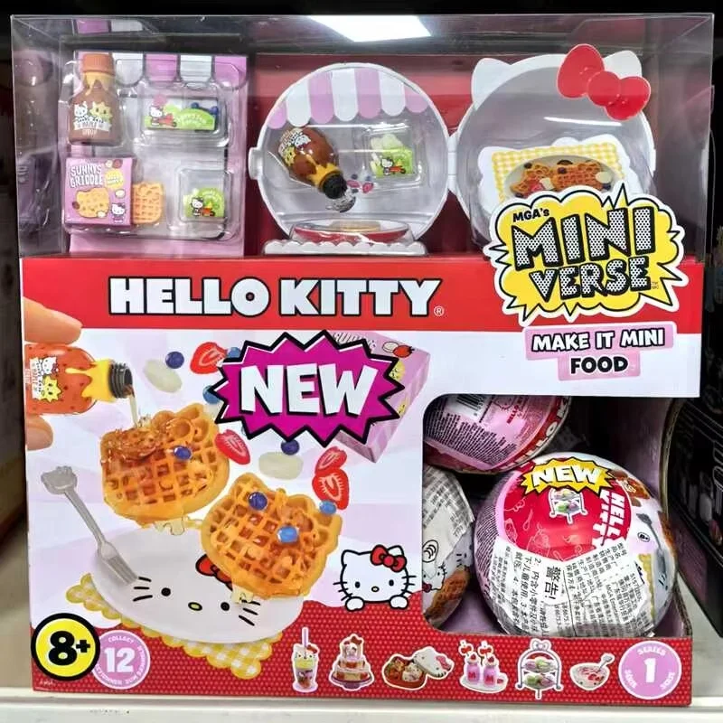 

Горячий стиль Hello Kitty Mga Miniverse Make It Mini Sanrio Asst In Toy Кукла Подарки для девочек Kawaii Kids Diy Toys Kawaii Toys