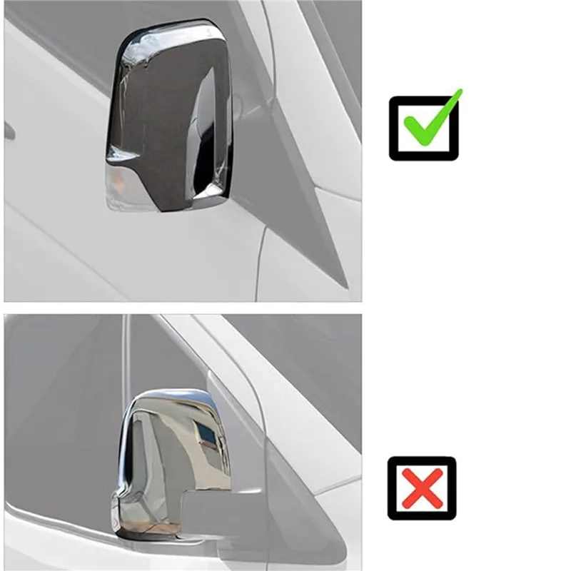 

New Rear View Overseas Housing Side View Mirror Cover Chrome For VW Crafter For Mercedes Sprinter 2006 - 2017