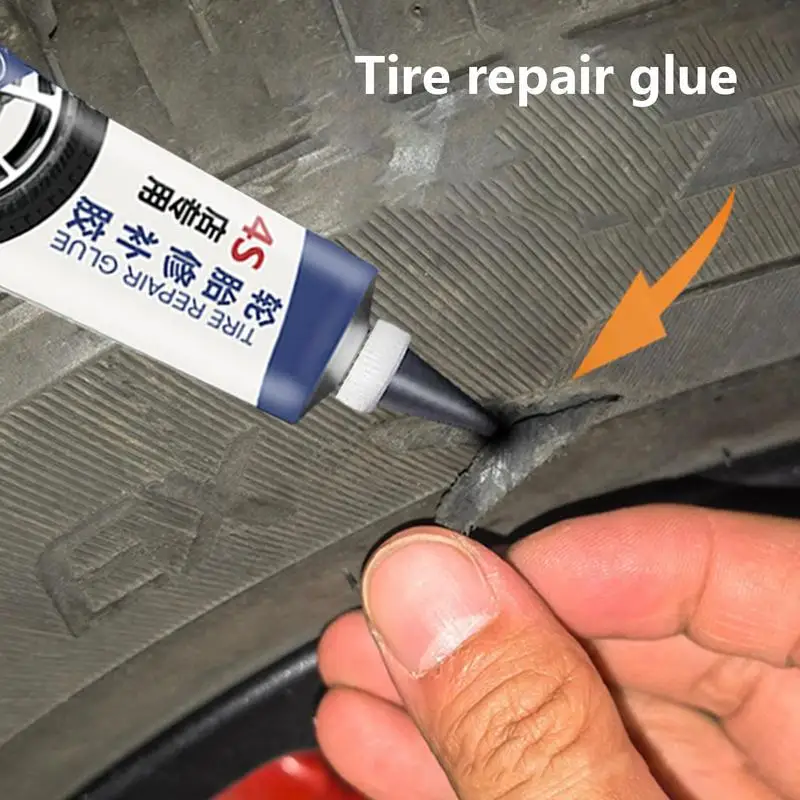 Black Tire Repair Glue 30ml Tire Patch Adhesive Tire Repair Sealant For Car Motorcycle Truck Used On Multiple Types Of Rubber