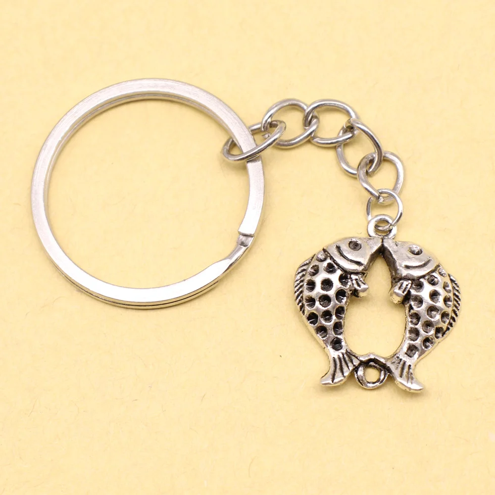 1 Piece Fish Funny Key Chain Trendy Jewerly 20x23mm