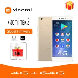 Xiaomi-Téléphone portable Mi Max 2, ROM globale, 6.44 pouces, 4 Go de RAM, 64 Go de ROM, 4G de persévérance, 5300mAh, Empreinte digitale montée à l'arrière, Android, Utilisé