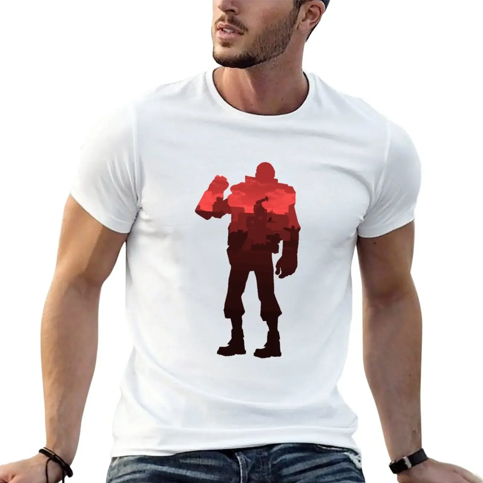 Team Fortress 2 Red Demoman T-Shirt graphics sweat customs mens white t shirts