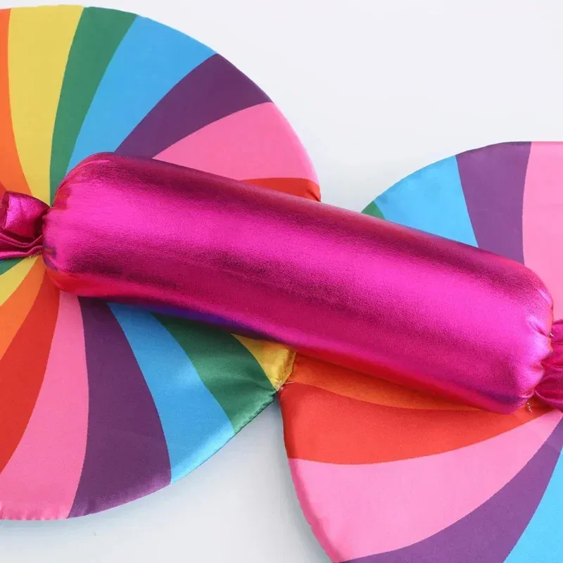 قمامة الدببة مهرجان فستان فتاة بوريم حفلة عيد ميلاد الأميرة مصاصة كاندي الملابس مع عقال ل W 2025 جديد