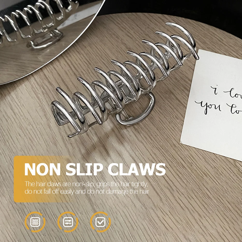 Металлический зажим для волос, элегантный нескользящий аксессуар из сплава для макияжа, душа, повседневной жизни, банкета, путешествий, зажим для волос