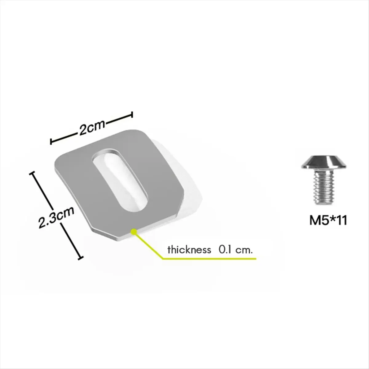 New arrival  2 Pcs Titanium Alloy Pedal Cleats Bolts Spacer Self-Locking Pedals Bolts Screws Set for Xpresso Lclic Bicycle Color