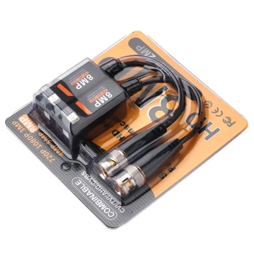 Imagen 2 del producto 10 Pares de Transmisores de Video Pasivos para Cámaras CCTV de 8MP, Transceptor HD para Cámaras AHD, CVI, TVI, CVBS de 2MP y 5MP